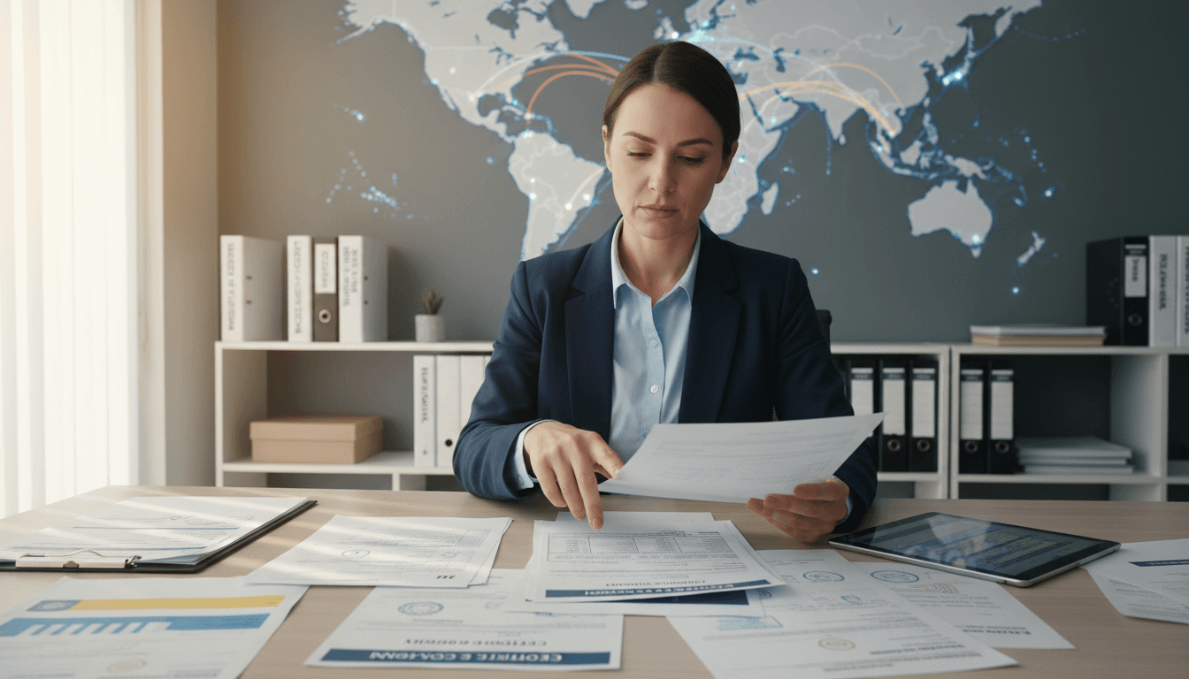 Cross-border compliance - reviewing international trade documentation