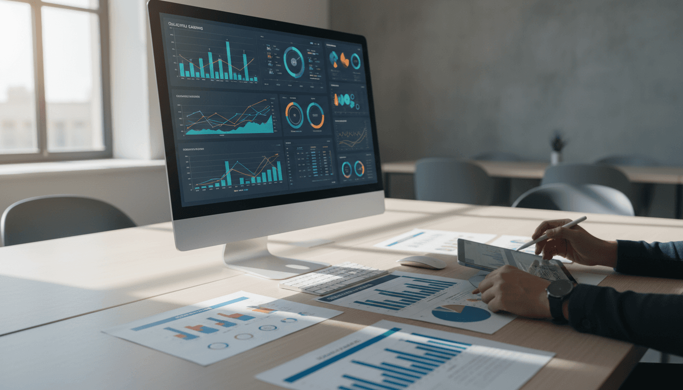 Market intelligence - analyst reviewing pricing and trends data