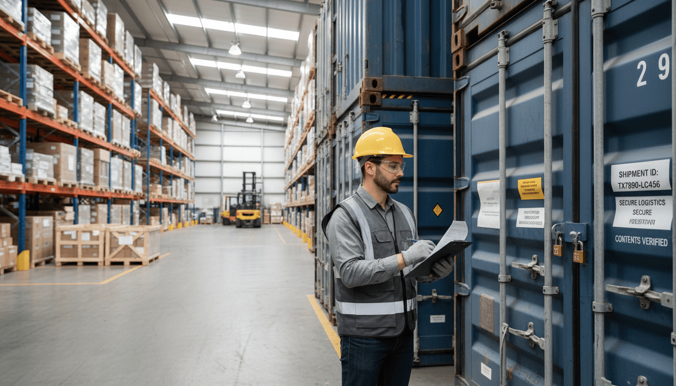 Logistics and delivery - secure shipment verification and handling